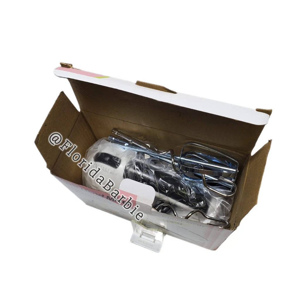 NIB Kitchen Electric Hand Mixer Home Cooking Tools Stainless Steel Accessories